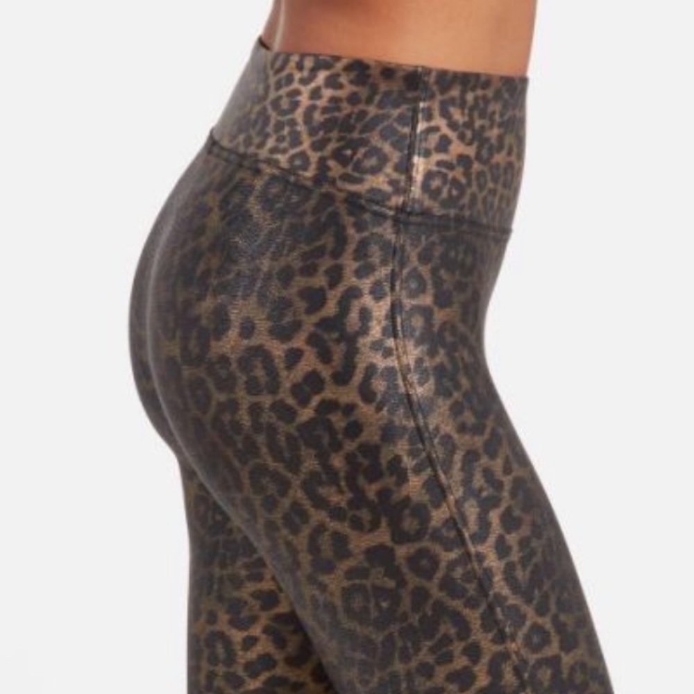 NWOT Faux Leather Cheetah Spanx